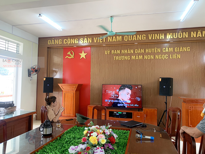 Lắp đặt dàn âm thanh hội trường Ủy ban Nhân dân huyện Cẩm Giàng – Hải Dương 