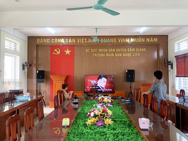 Lắp đặt dàn âm thanh hội trường Ủy ban Nhân dân huyện Cẩm Giàng – Hải Dương