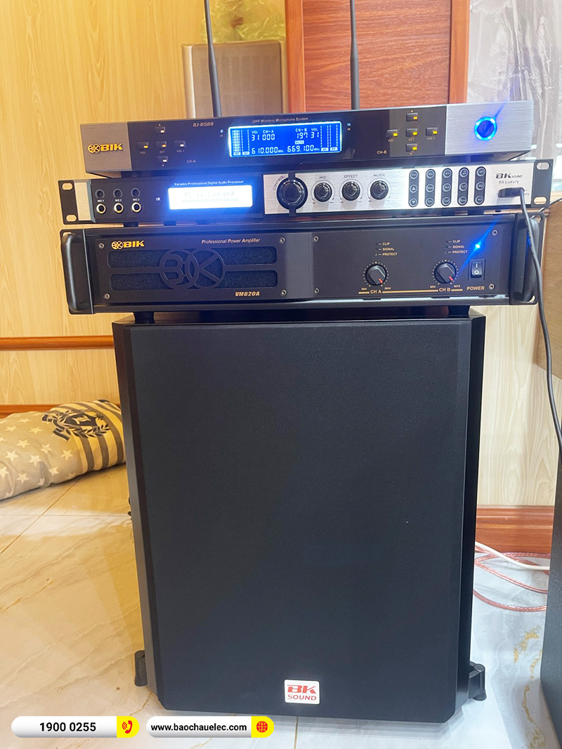 Lắp đặt dàn karaoke trị giá hơn 30 triệu cho anh Ân tại Hải Dương (Alto AT2000II, VM620A, X6 Luxury, SW612, BIK BJ-U500) 