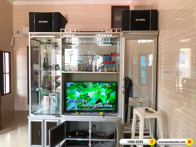 Lắp đặt dàn karaoke gia đình chú Lên