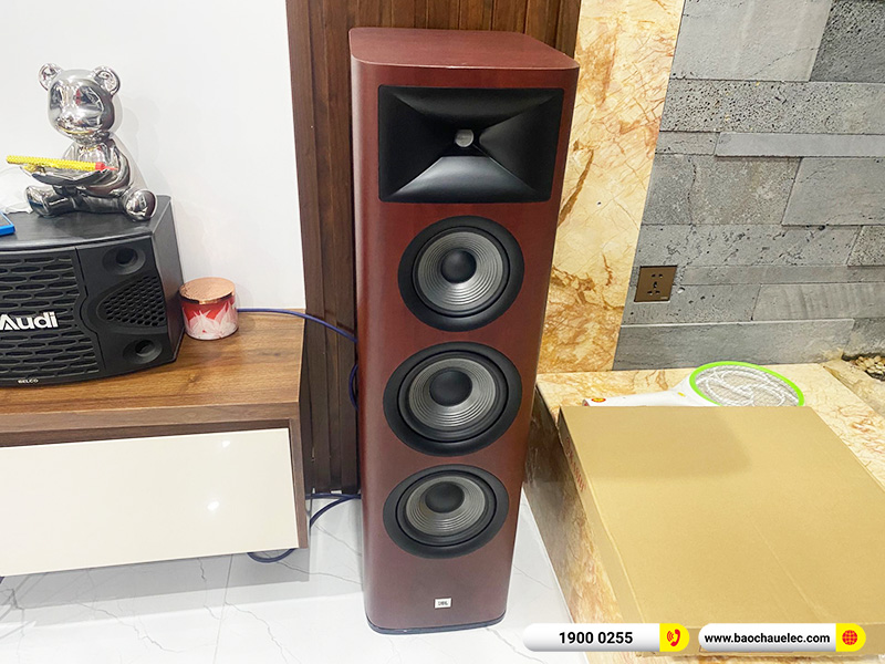 Lắp đặt dàn nghe nhạc trị giá khoảng 90 triệu cho anh Hoàng tại TPHCM (JBL Studio 698, Denon PMA 1700NE, X6 Luxury) 