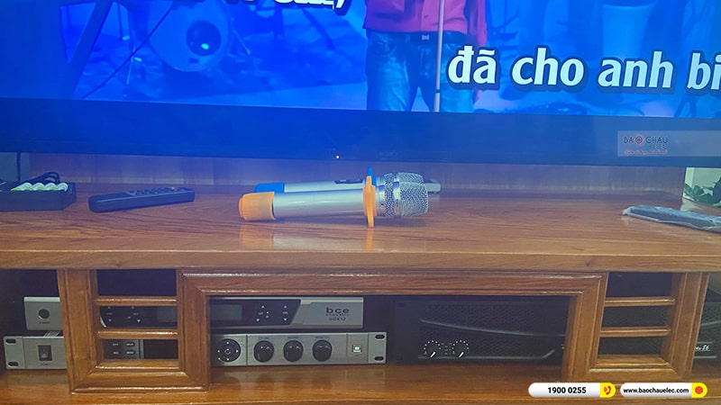 Lắp đặt dàn karaoke trị giá hơn 30 triệu cho chị Thức tại Hải Phòng (Domus DK612, APP MZ-86, BKSound KX6, SW612C, BCE UGX12) 