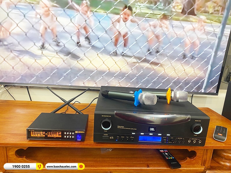 Lắp đặt dàn karaoke trị giá hơn 20 triệu cho anh Biên tại Hải Phòng (Bik BJ-S768, JBL RMA-330A, BIK BJ-U100) 