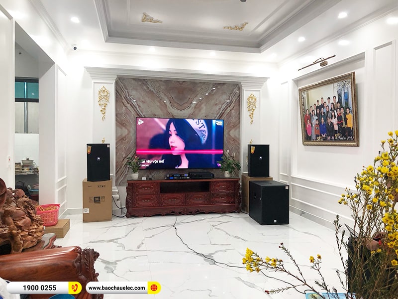 Lắp đặt dàn karaoke trị giá hơn 70 triệu cho anh Hưng tại Hải Phòng (JBL XS15, VM840A, KX180A, SX-Sub18+, BJ-U500) 