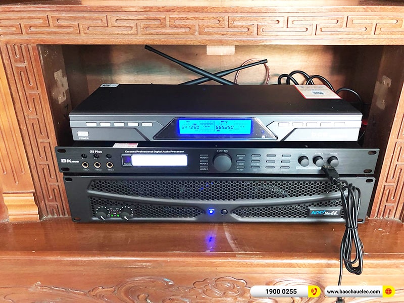 Lắp đặt dàn karaoke trị giá hơn 30 triệu cho anh Phong tại Hải Phòng (Domus DP6120, APP MZ-66, X5 Plus, SW612C, U900 Plus X)