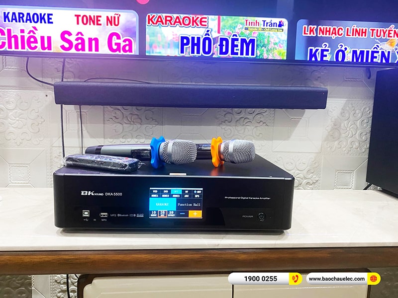 Lắp đặt dàn karaoke, nghe nhạc trị giá khoảng 30 triệu cho anh Đạt tại Hải Phòng (JBL Stage A170, BKSound DKA 5500, JBL A100P)