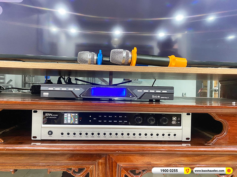 Lắp đặt dàn karaoke trị giá khoảng 15 triệu cho anh Công tại Hải Phòng (BIK BJ-S668, BKSound DP3600 New, U900 Plus X) 