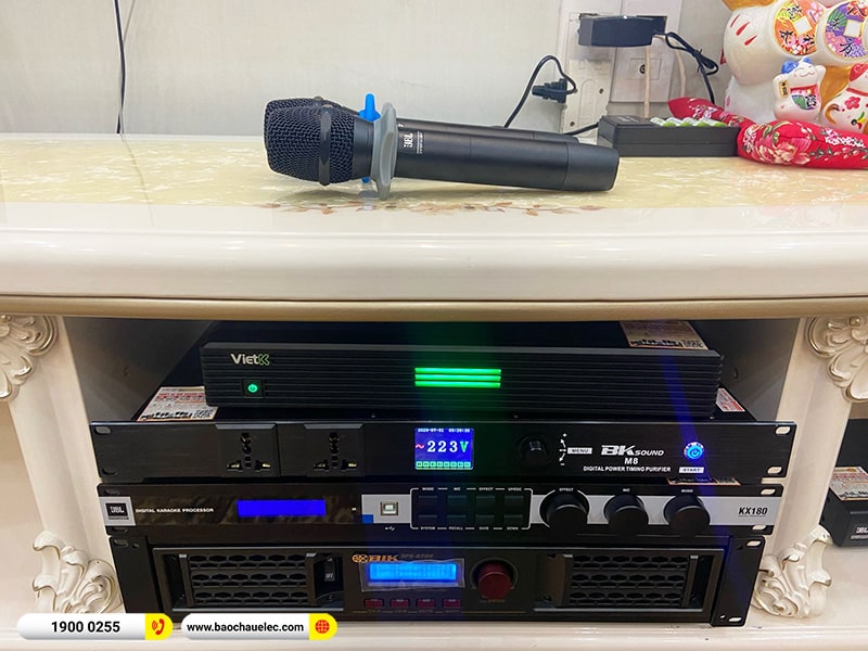 Lắp đặt dàn karaoke trị giá 108tr cho anh Phương tại Hải Phòng (RCF CMAX 4112, BPA-8200, KX180A, TS315S, JBL VM300,…) 