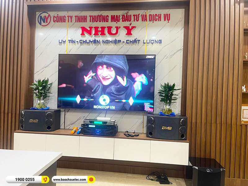 Lắp đặt dàn karaoke trị giá khoảng 50 triệu cho Công ty Như Ý tại Hải Phòng (BMB CSD 880SE, Xli2500, X5 Plus, NS-SW300, UGX12) 