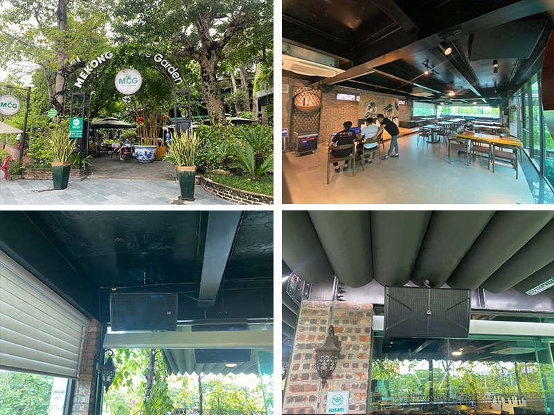 Lắp đặt hệ thống âm thanh quán pub Mekong Cuisine Garden tại Hải Phòng