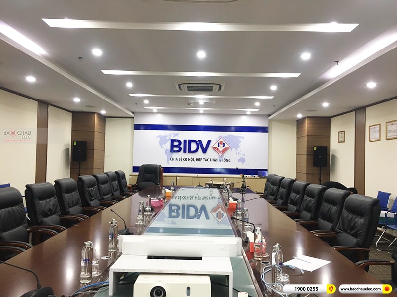 Lắp đặt dàn âm thanh hội trường ngân hàng BIDV tại Bắc Ninh 