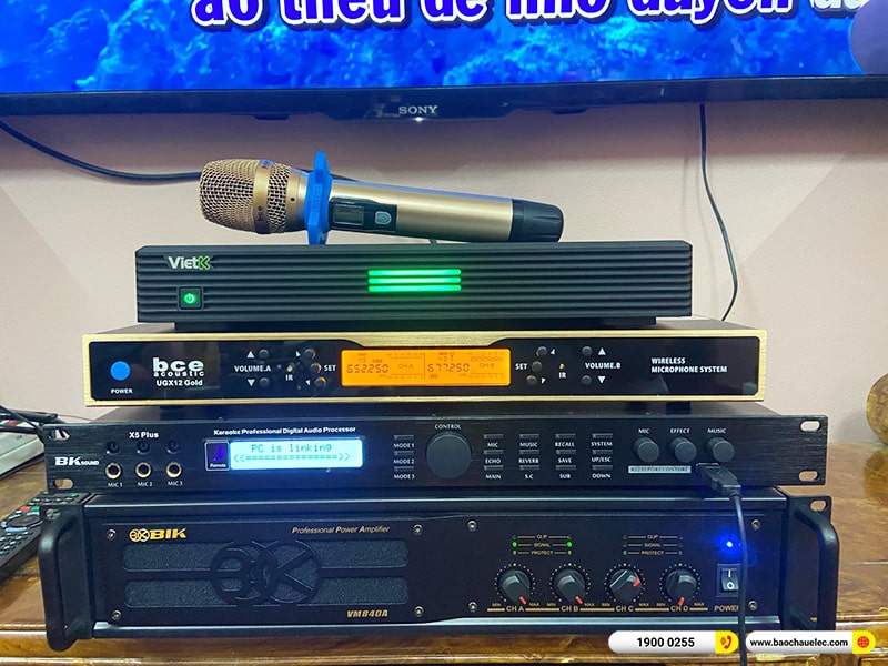 Lắp đặt dàn karaoke trị giá khoảng 70 triệu cho anh Phúc tại Hải Phòng (BMB CSV 900SE, VM840A, X5 Plus, BJ-W35, UGX12 Gold,…) 
