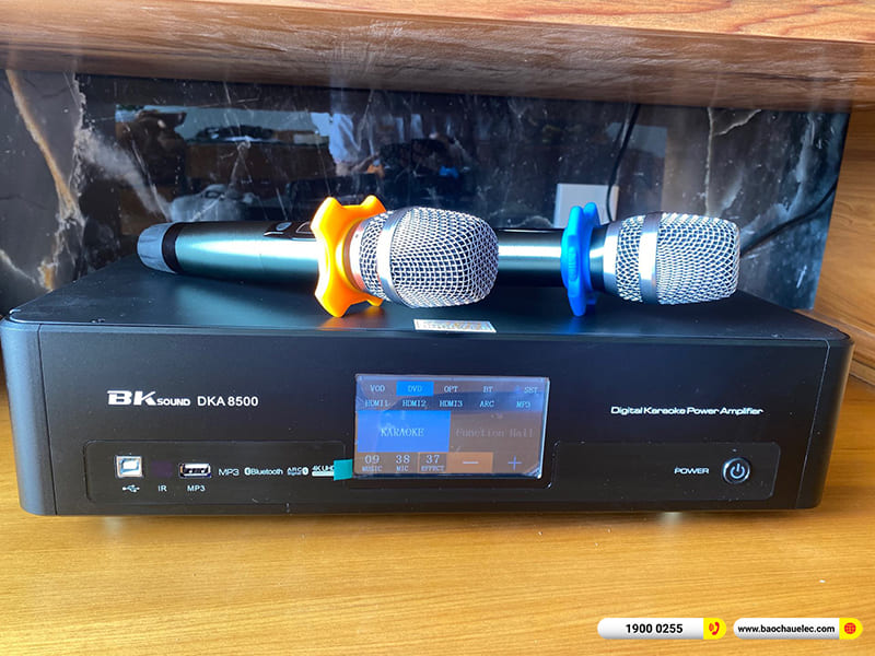 Lắp đặt dàn karaoke Denon hơn 25tr cho anh Tuấn ở Hải Phòng (Denon DP-R212, BKSound DKA 8500)