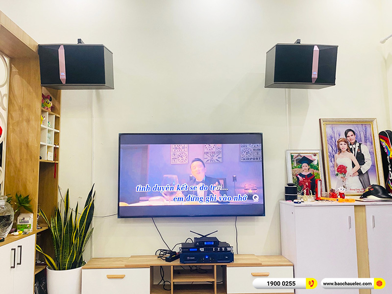 Lắp đặt dàn karaoke trị giá hơn 40 triệu cho anh Long tại Hải Phòng (JBL KI512, Crown T5, KX180A, JBL VM200) 