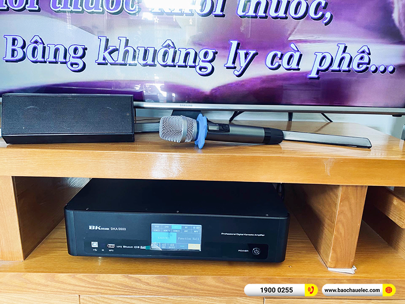 Lắp đặt dàn karaoke trị giá hơn 18 triệu cho chị Hương tại Hải Phòng (BIK BJ-S668, BKSound DKA 5500, SW512B) 