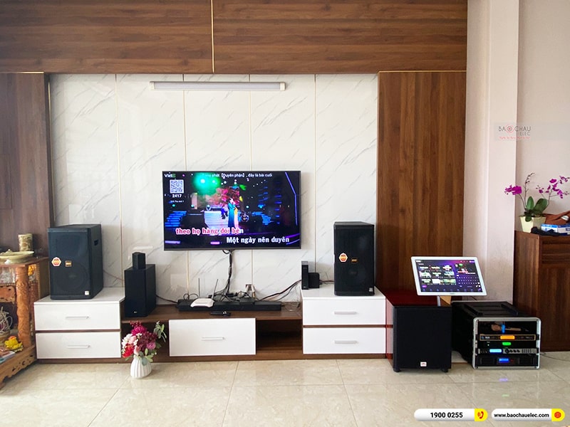 Lắp đặt dàn karaoke trị giá hơn 70 triệu cho chị Huyền tại Quảng Ninh (BMB 1210SE, BPA-6200, X6 Luxury, SW815, UGX12 Gold, 4K Plus 4TB, Màn 22inch) 