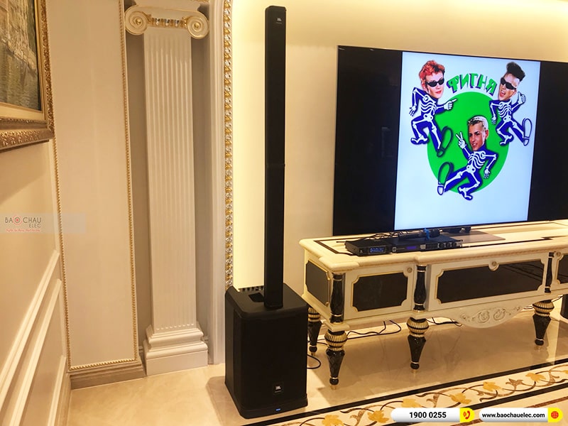Lắp đặt dàn karaoke, loa JBL di động trị giá khoảng 100 triệu cho chị Hà tại Hải Phòng