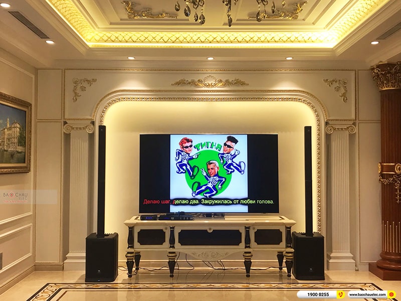 Lắp đặt dàn karaoke, loa JBL di động trị giá khoảng 100 triệu cho chị Hà tại Hải Phòng 
