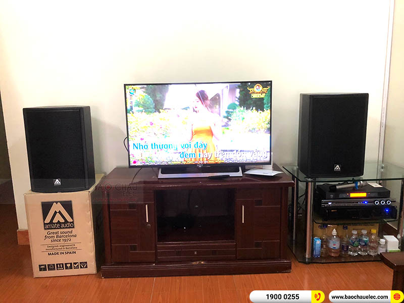 Lắp đặt dàn karaoke cao cấp cho gia đình anh Hưng ở Hòa Bình 