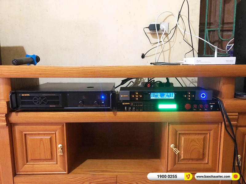 Lắp đặt dàn karaoke trị giá hơn 30 triệu cho anh Mạnh tại Hưng Yên (Domus DP6100 Max, VM420A, BPR-5600, SW512B, BIK BJ-U500) 