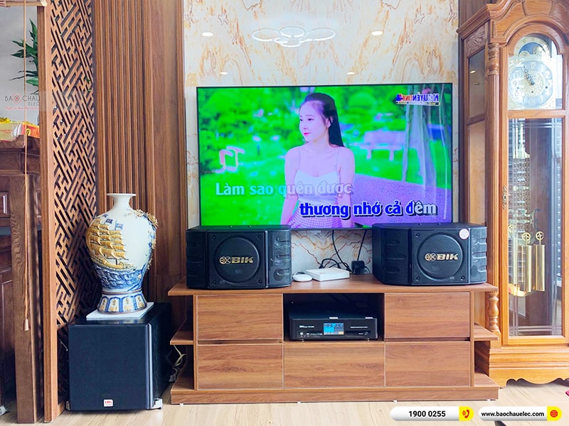 Lắp đặt dàn karaoke trị giá hơn 20 triệu cho anh Tú tại Hưng Yên (BIK BS-998X, BKSound DKA 6500, SW512-B)