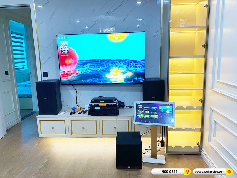 Lắp đặt dàn karaoke trị giá hơn 50 triệu cho chị Liên tại Hưng Yên (Denon DN510, VM420A, X5 Plus, JBL A100P, UGX12 Gold, 4K Plus 4TB, Màn 22inch) 