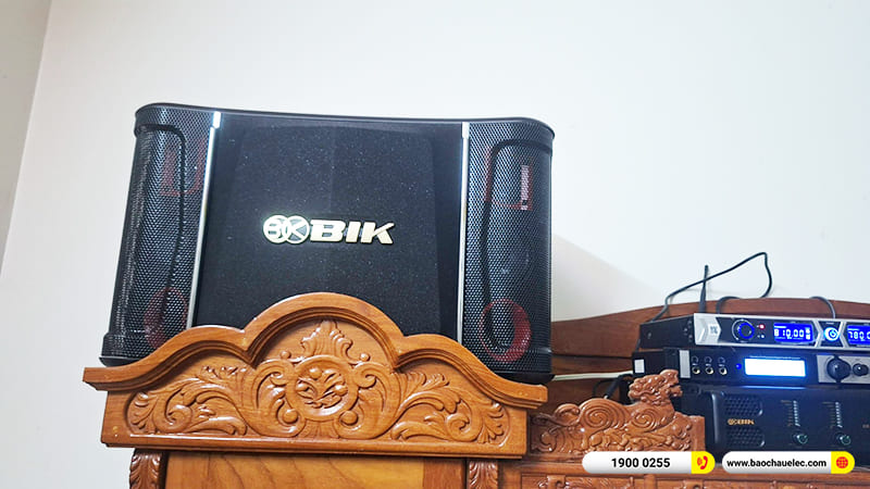 Lắp đặt dàn karaoke BIK hơn 28tr cho anh Phúc ở Long An (BIK BJ-S968, BIK CA-J602, X6 Luxury, BKSound SW612)