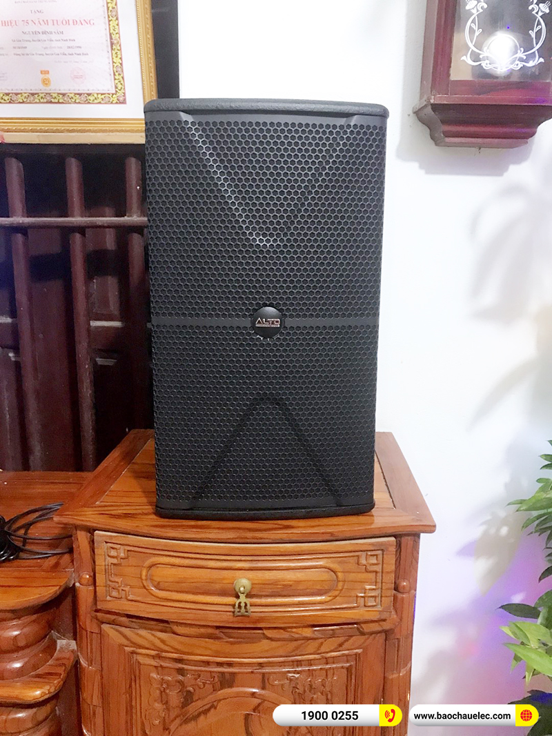 Lắp đặt dàn karaoke trị giá hơn 20 triệu cho anh Đạt tại Ninh Bình (Alto AT1000II, BKSound DKA 6500, BKSound SW512B) 