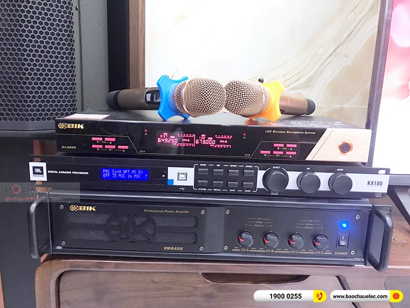 Lắp đặt dàn karaoke trị giá hơn 70 triệu cho anh Định tại Nam Định (JBL CV1252T, BIK BSP 412II, VM840A, KX180A, Alto TS315S, BJ-U600) 