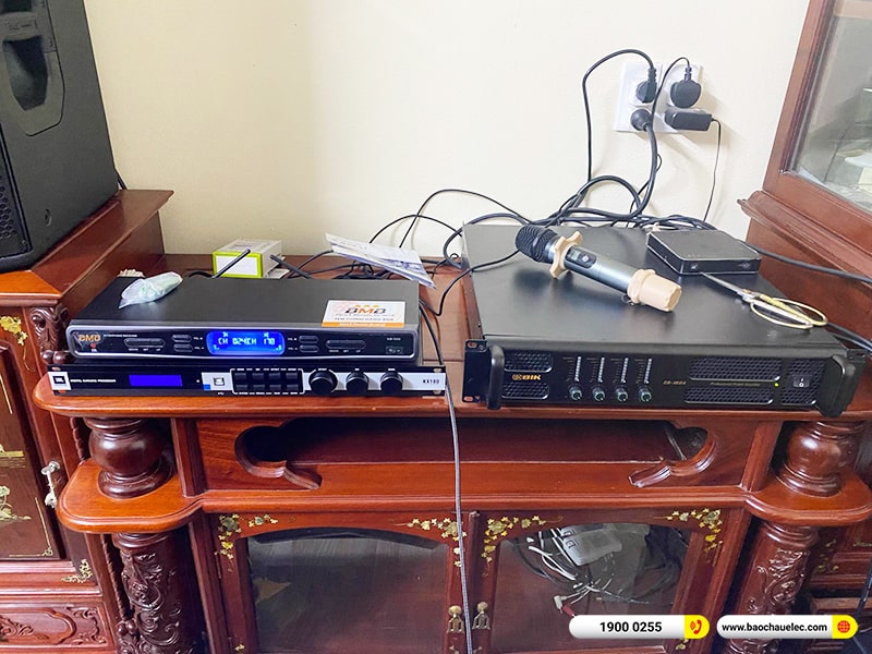 Lắp đặt dàn karaoke JBL gần 75tr cho anh Dũng tại Nam Định (JBL PRX412M, CA-J604, KX180A, W66Plus, WB5000)