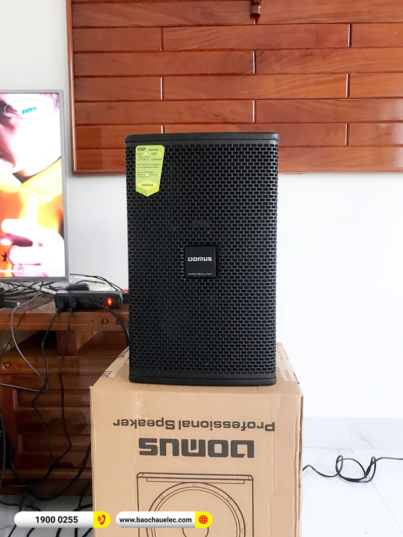 Lắp đặt dàn karaoke Domus hơn 28tr cho anh Hưng tại Nam Định (Domus DP6100 Max, VM420A, X6 Luxury, SW312B, BJ-U100) 