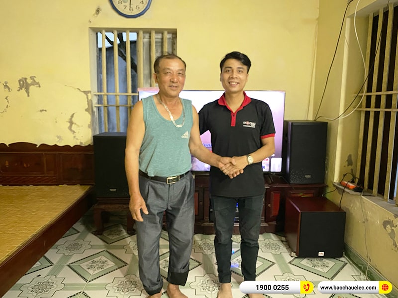 Lắp đặt dàn karaoke trị giá hơn 30 triệu cho anh Hưởng tại Nam Định (Denon DP-R212, APP MZ86, X5 Plus, SW512C, U900 Plus X) 