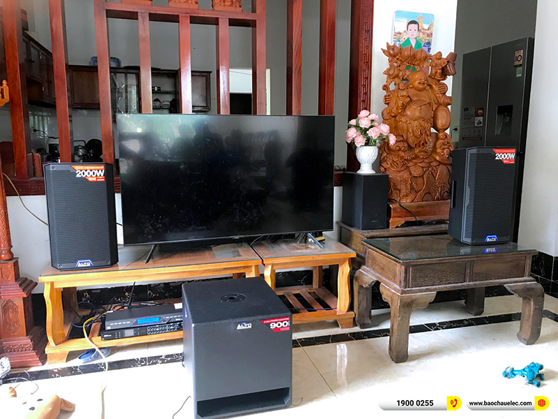 Lắp đặt dàn karaoke trị giá hơn 30 triệu cho anh Thắng tại Ninh Bình (Alto TS410, DSP-9000 Plus, Alto TX212S, U900 Plus X) 