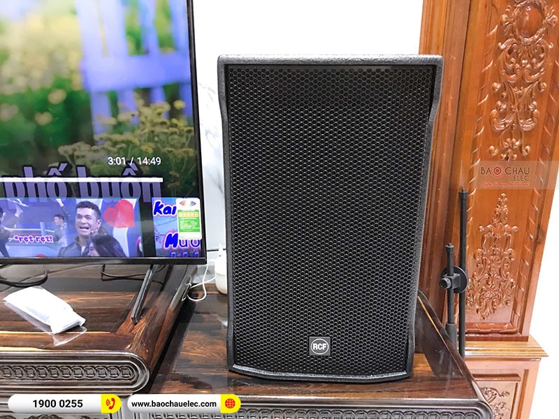 Lắp đặt dàn karaoke gia đình anh Túy tại Nam Định (RCF CMAX 4112, RCF IPS2700, KX108A, RCF 702-AS II, VM200) 