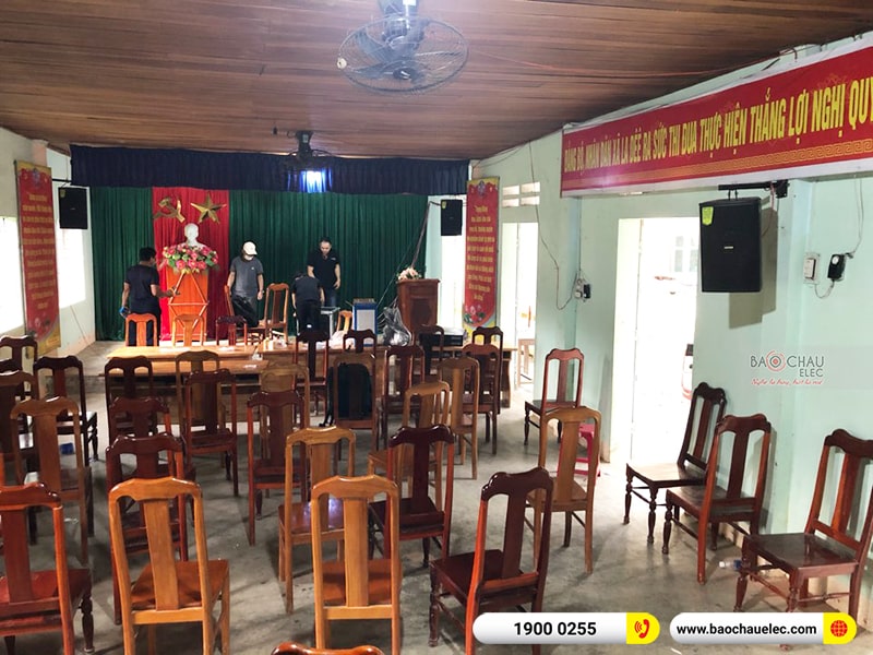 Lắp đặt dàn âm thanh hội trường tại Ủy ban nhân dân xã La Dee huyện Tây Giang - Quảng Nam