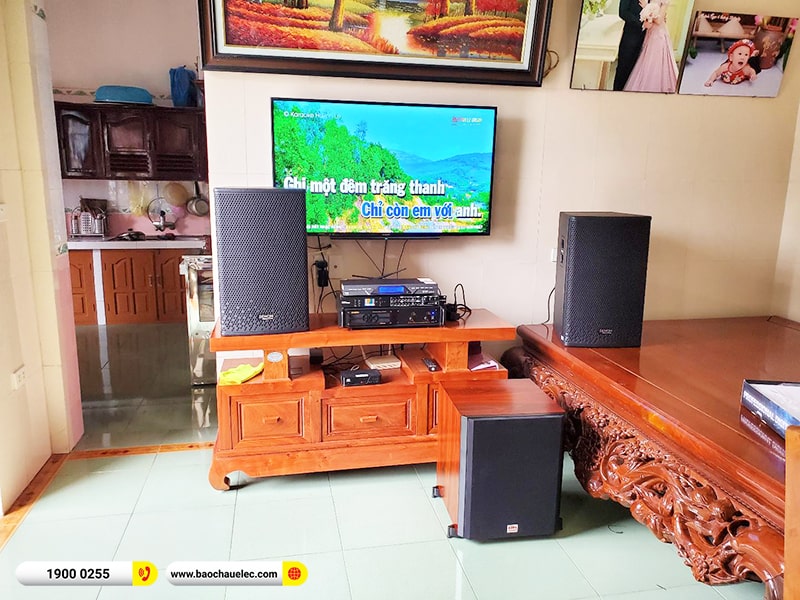 Lắp đặt dàn karaoke trị giá hơn 30 triệu cho anh Vinh tại Thái Bình (Denon DP-R212, VM620A, DSP-9000 Plus, SW612C, U900 Plus X) 