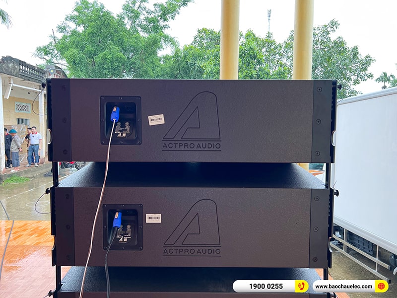 Lắp đặt dàn Line Array Actpro trị giá 200 triệu cho anh Tươi tại Thanh Hóa (Actpro KR210, Actpro KR28, FP10000Q, FP14000, MG12XU,…)