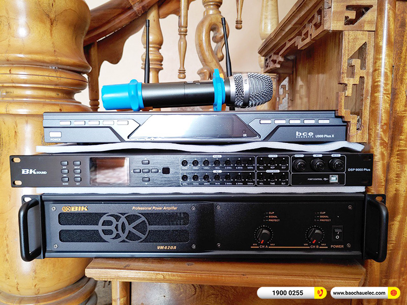 Lắp đặt dàn karaoke Alto 23tr cho anh Hiếu tại Thanh Hóa (Alto AT1000II, VM420A, DSP-9000 Plus, U900 Plus X) 