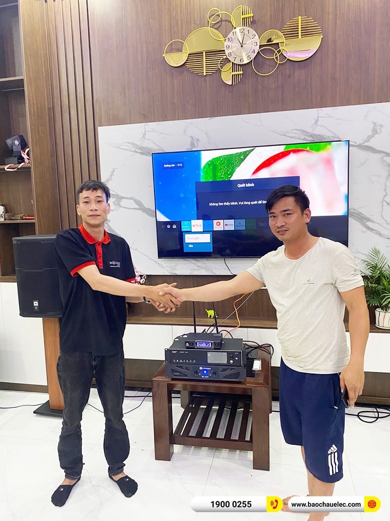 Lắp đặt dàn karaoke trị giá hơn 100 triệu cho anh Thành tại Thanh Hóa (JBL PRX 412M, Crown Xli3500, K9900II Luxury, TS318S, VM300) 