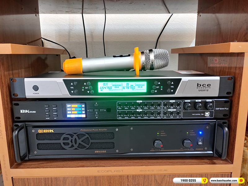 Lắp đặt dàn karaoke trị giá hơn 20 triệu cho anh Thiết tại Thanh Hóa (Paramax D88 Limited, BIK VM420A, DSP-9000 Plus, BCE UGX12) 