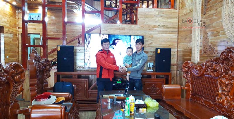 Lắp đặt dàn karaoke gia đình anh Triều tại Thanh Hóa