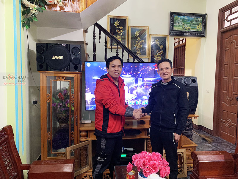 Lắp đặt dàn karaoke gia đình anh Vũ tại Thanh Hóa