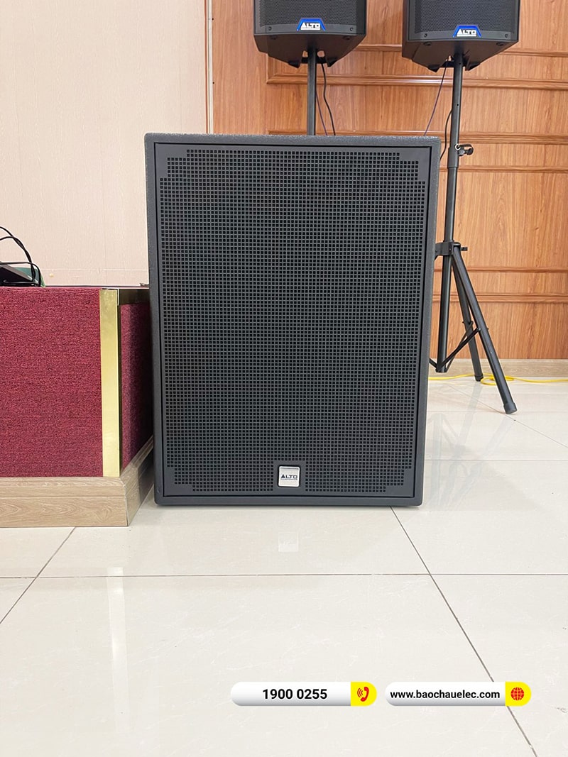 Lắp đặt dàn âm thanh hội trường tại Vĩnh Phúc (Alto TS415, AAP TD8004, BPR-5600, SX-Sub18+, BCE UGX12) 