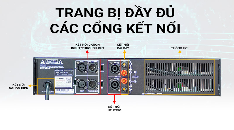 Cục đẩy công suất BIK BPA-8200 (2 kênh - Japan)