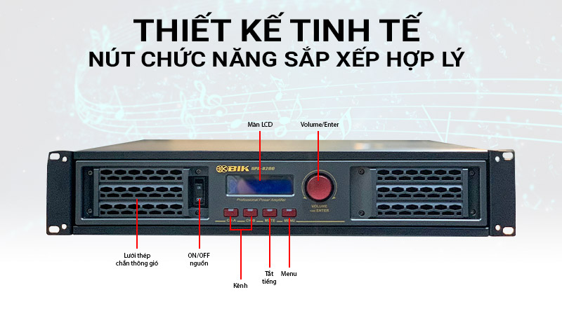 Cục đẩy công suất BIK BPA-8200 (2 kênh - Japan)