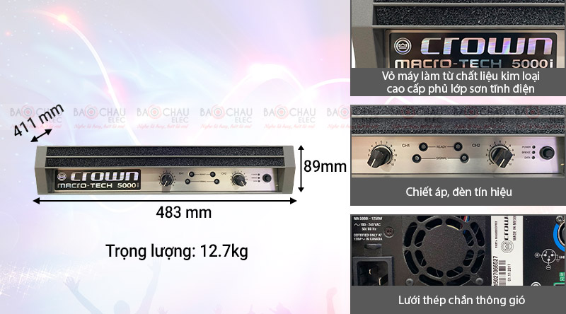 Cục đẩy Crown MA 5000i (made in Mexico)