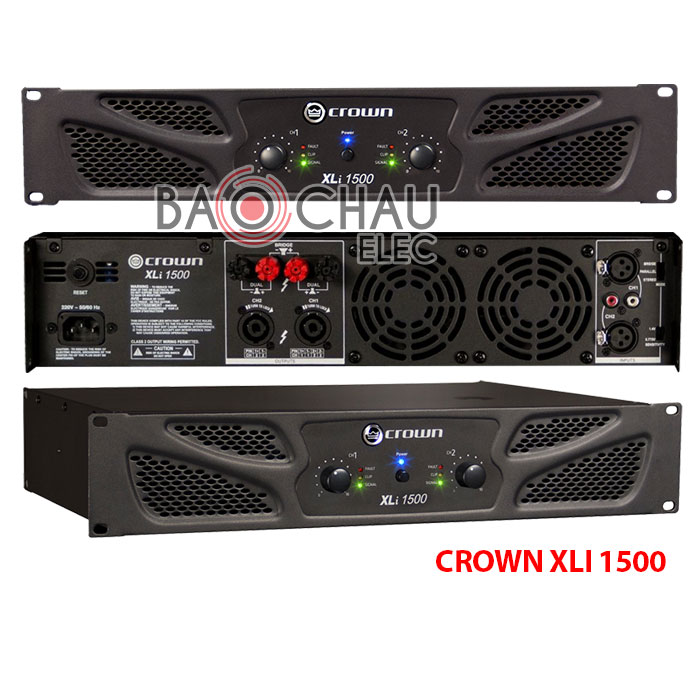 Cục đẩy công suất Crown Xli 1500 chính hãng, giá rẻ