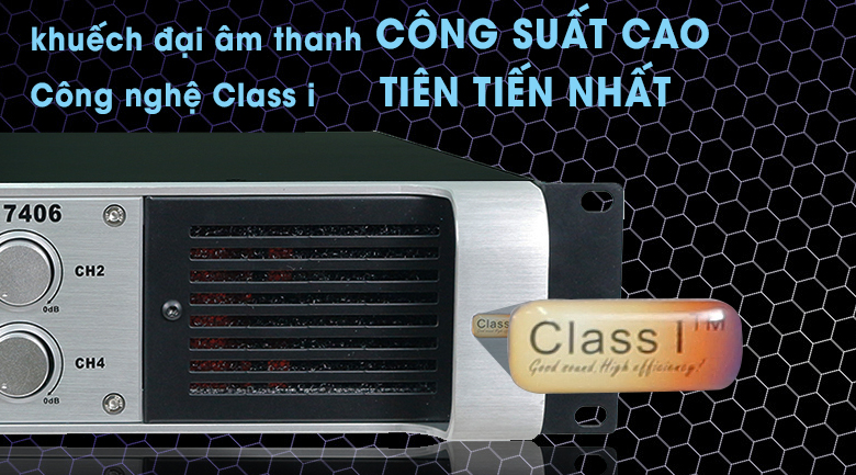Cục đẩy Famousound 7406 - 4 kênh
