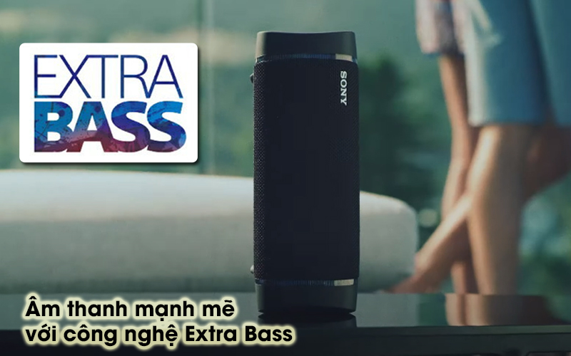 Loa bluetooth Sony SRS-XB33 áp dụng công nghệ Extra bass