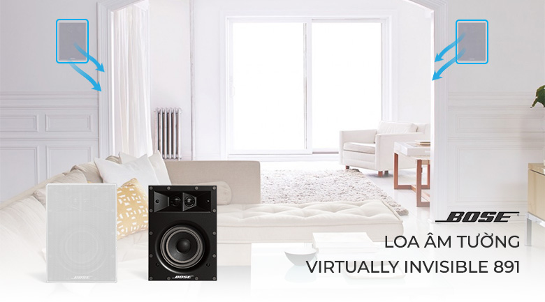 Loa Bose âm tường Virtually Invisible 891 cho âm thanh chân thực, sống động
